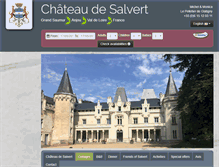 Tablet Screenshot of chateau-de-salvert.fr